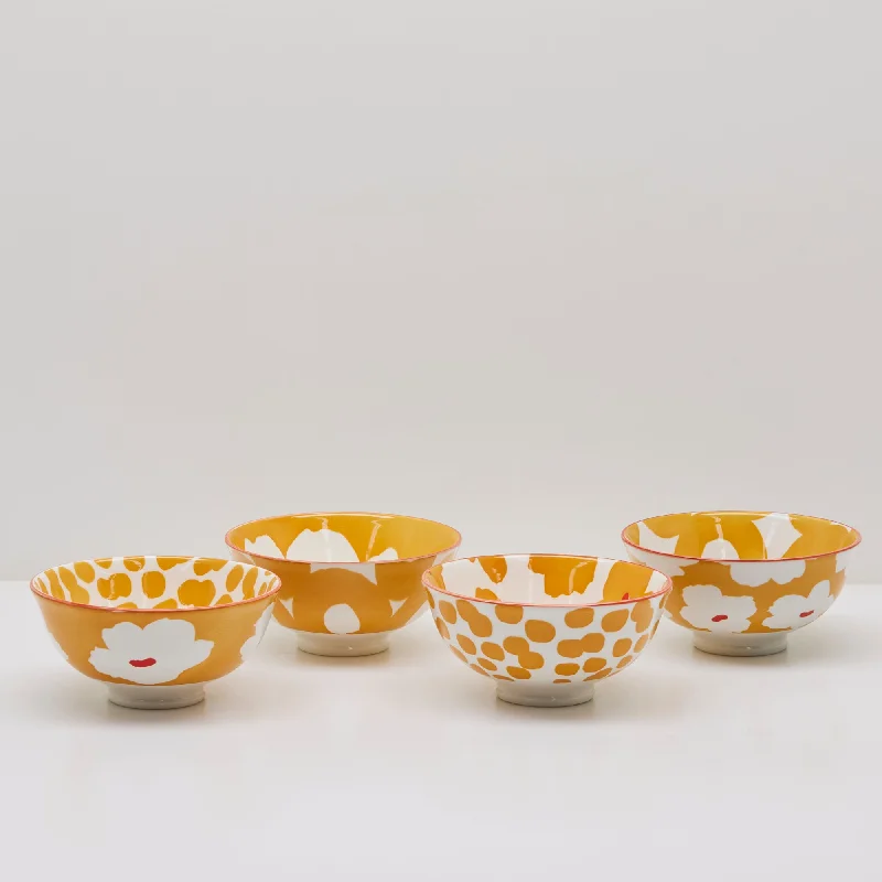 Suki Bowl Set - Yellow - 4pc