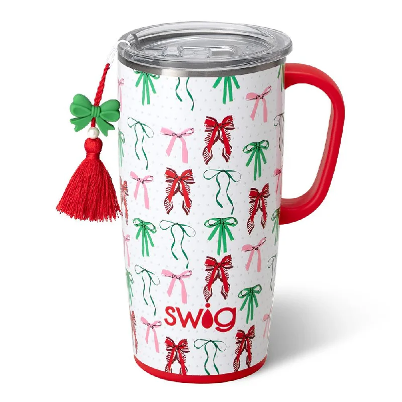 Swig - ribbons & Bows Travel Mug, 22 Ounce