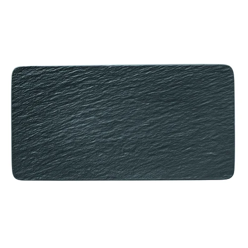 Tableware Solutions The Rock 13.7" x 7.1" Platter, Black Shale