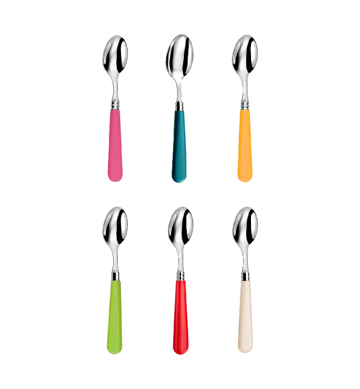 Teaspoon Set 6 Pieces - Bright Multicolour