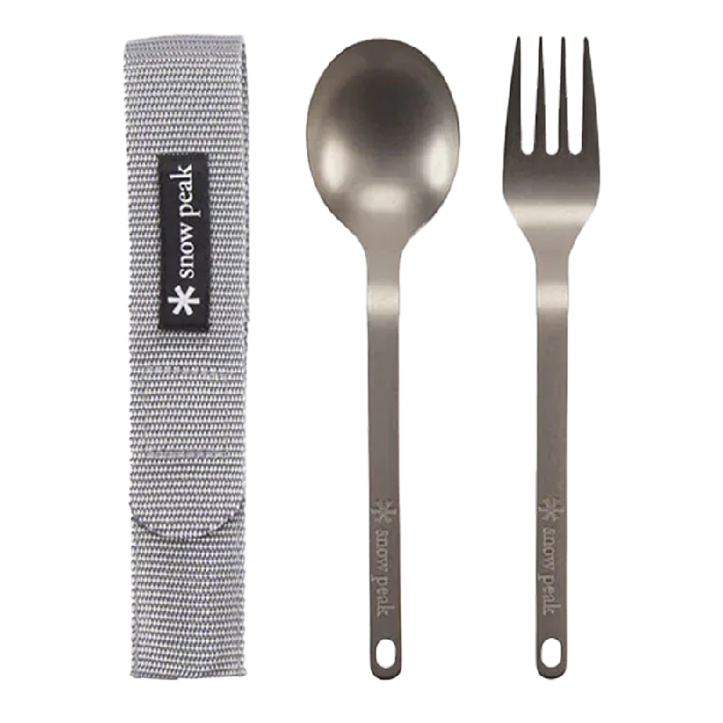 Titanium Fork & Spoon Set