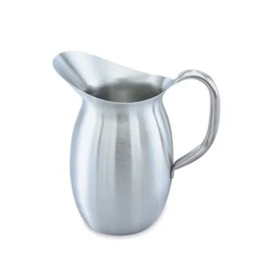 Vollrath 2 Qt Bell Shaped Pitcher, Stainless Steel