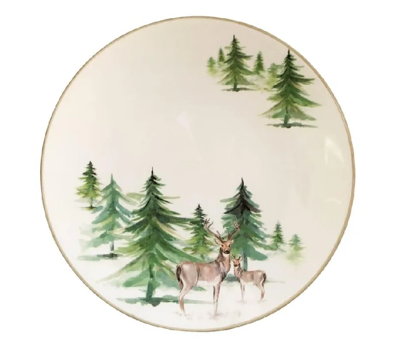 Wild Evergreen Salad Plate - Set/6