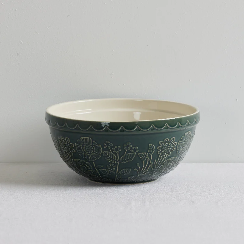 Wild Flower Mixing Bowl - Evergreen - Large