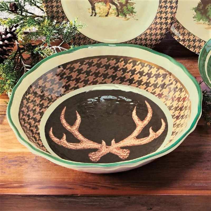 Wildlife Lodge Melamine Serving Bowl