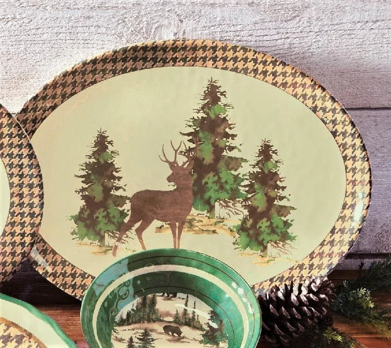 Wildlife Lodge Melamine Serving Platter