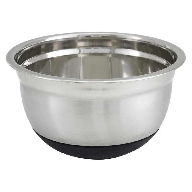 Winco 1.5 Quart Mixing Bowl with Silicone Base, Stainless Steel