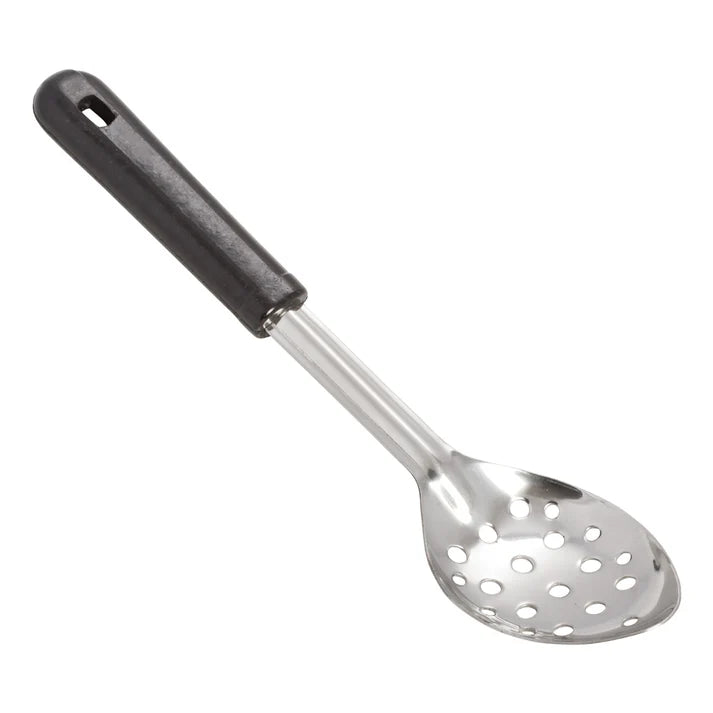 Winco 11" Perforated Basting Spoon, Black - BSPB-11