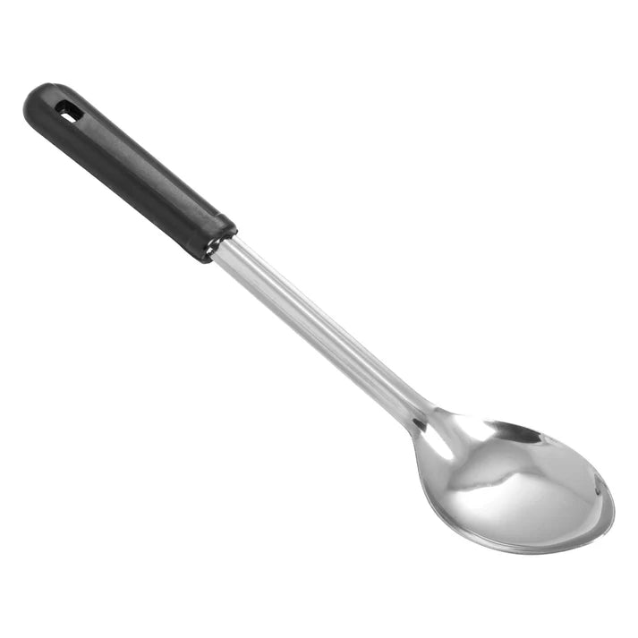 Winco 13" Solid Basting Spoon, Black Handle - BSOB-13