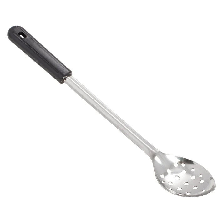 Winco 15" Perforated Basting Spoon, Black Handle - BSPB-15