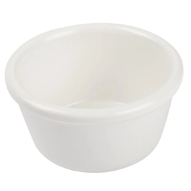 Winco 2 Oz Melamine Ramekin, White