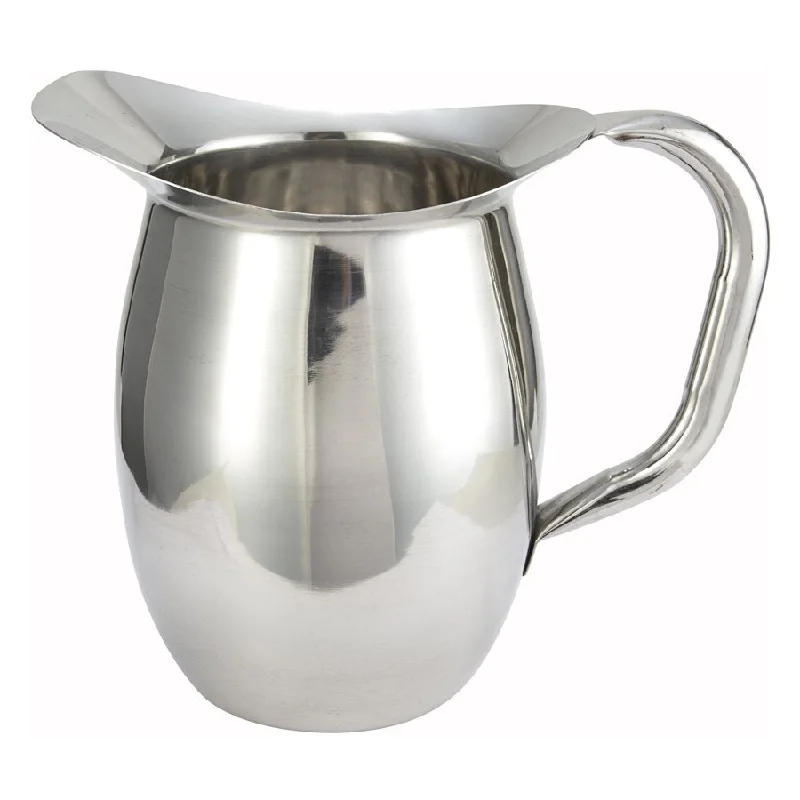 Winco 2 Qt Bell Pitcher, Stainless Steel