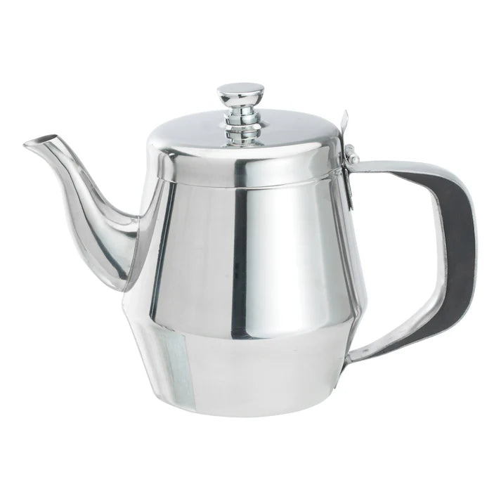 Winco 20 Oz Gooseneck Teapot, Stainless Steel