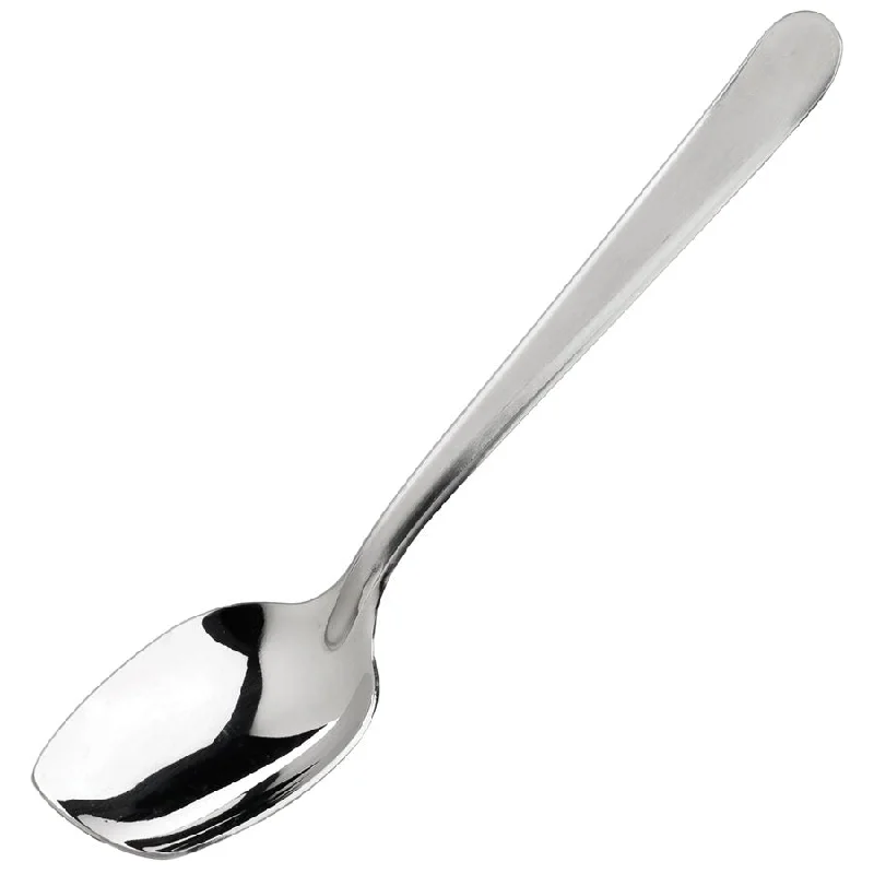 Winco 8" Solid Slanted Plating Spoon - SPS-S8