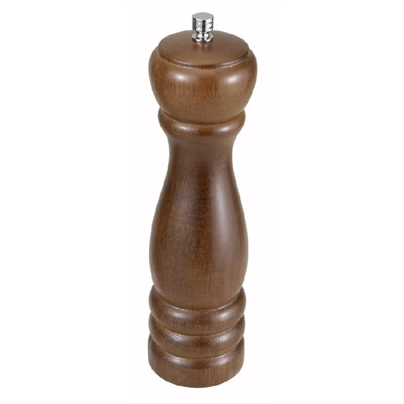 Winco 8" Traditional Pepper Mill, Oak