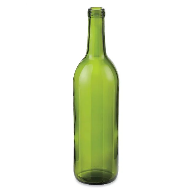 Uline 750 ml Wine Bottle, Green 12 /Case