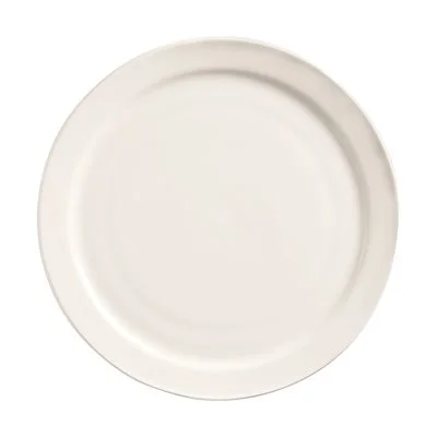 World Tableware Porcelana 10.4" Narrow Rim Plate, White 24 /Case