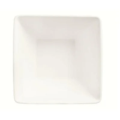 World Tableware Slate 20 Oz Square Bowl, White 24 /Case