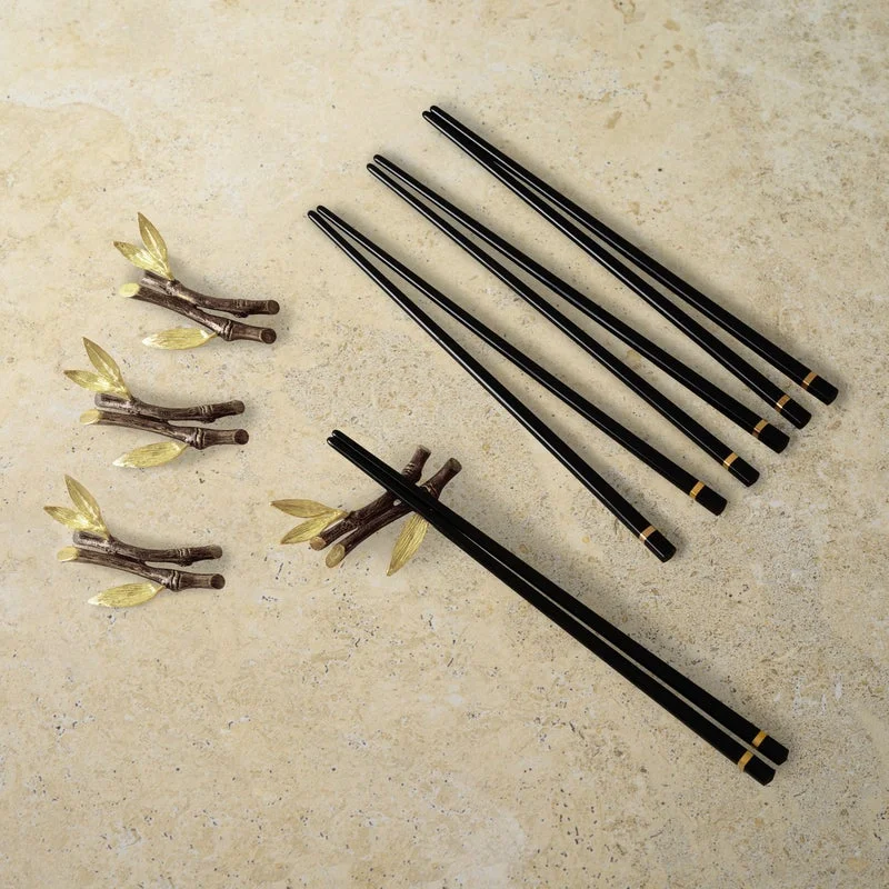 Zen Garden Chopsticks & Stand Set