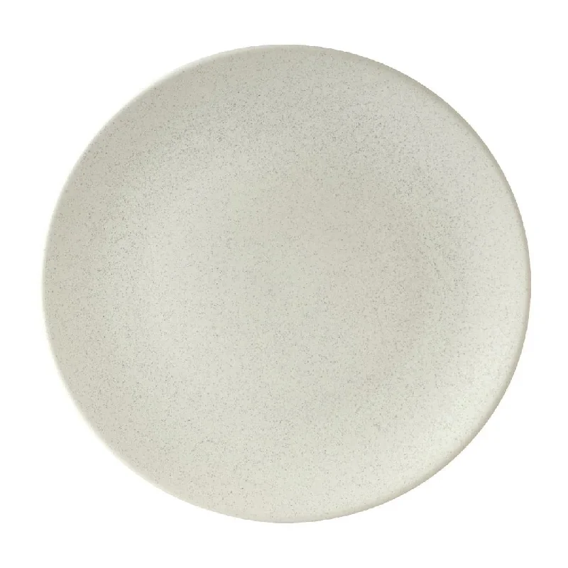 Zuma Matt White Round Coupe Plates 230mm (Pack of 6)