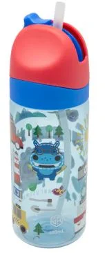 Antibacterial Tritan Straw Bottle - Adventure 400ml