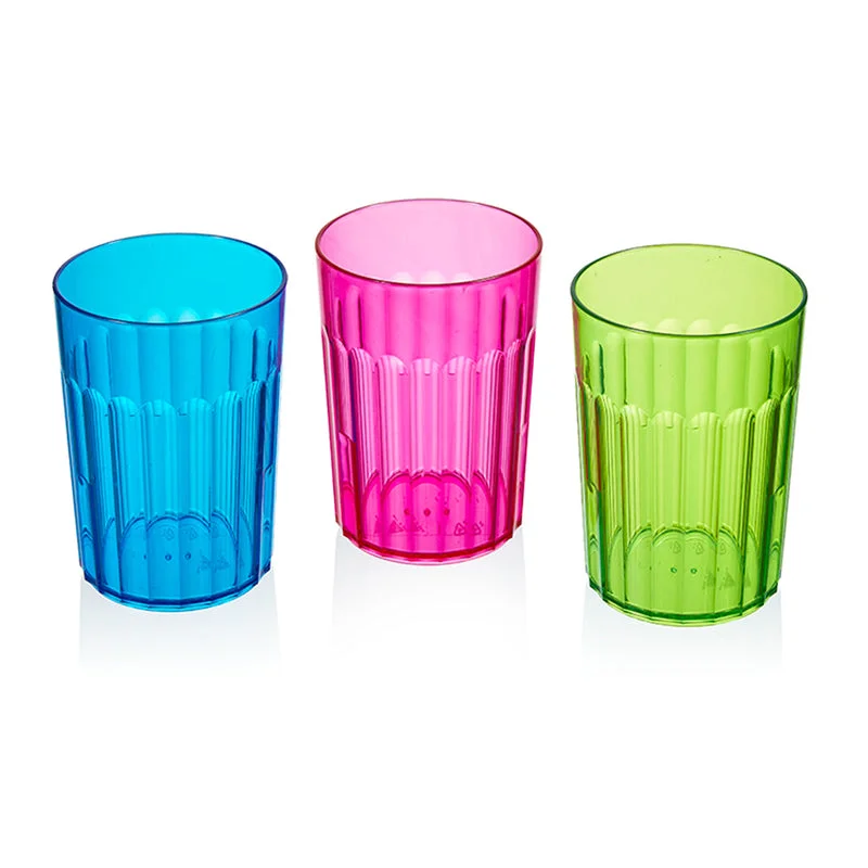 Arrow Home Products Assorted Color Plastic Dishwasher Safe Break-Resistant Rainbow Tumbler 10 oz.