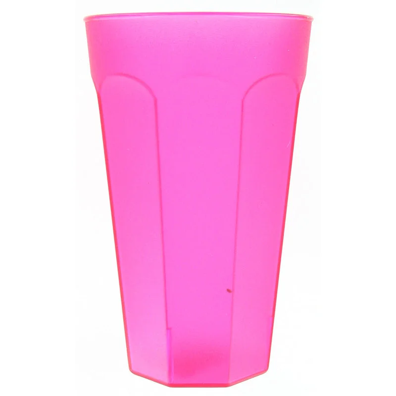 B&R Plastics 17 oz Gel Gem Pink Tumbler