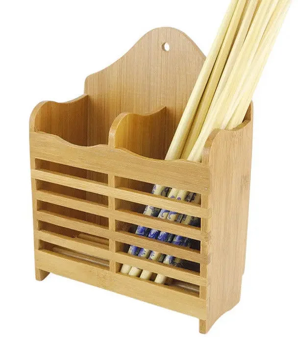 Bamboo Wooden Chopsticks Holder Box Storage Light Strong Elegant Decoration