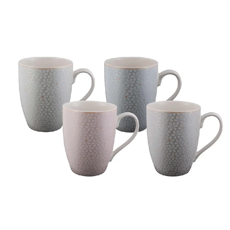 Bundanoon Coupe Mug Set Of 4 - Pastel Petals