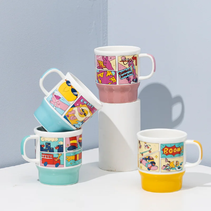 Creative Comic Strip Style Coffee Mug