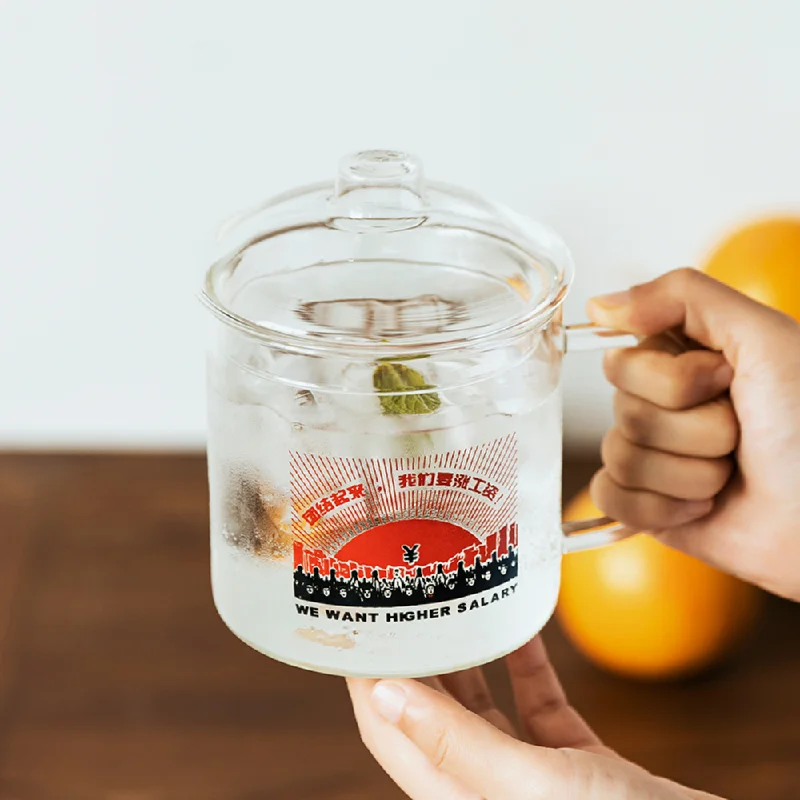 Glass Mug with Lid