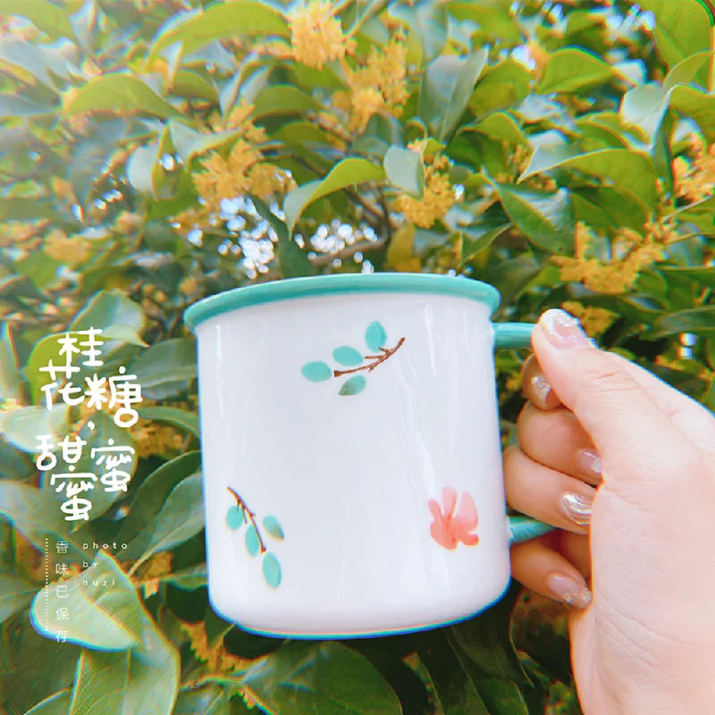 Hand-Painted Milk & Coffee Mug