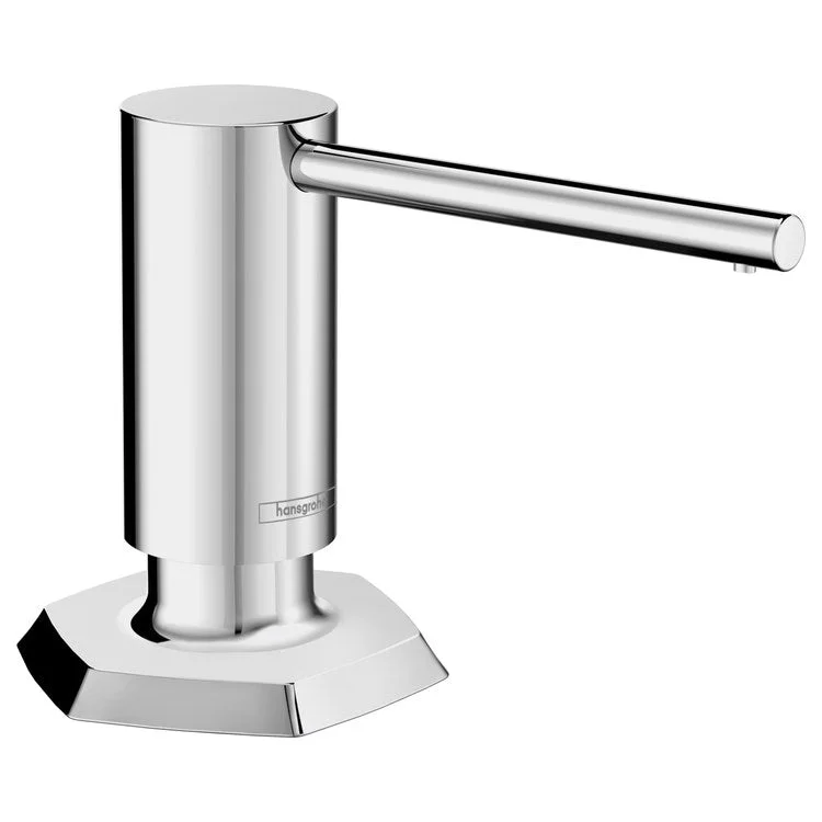 Soap Dispenser Locarno Chrome Deck Mount Plastic Metal Pump 16 Fluid Ounce