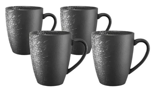 Maxwell & Williams Caviar Galaxy - Coupe Mug 400ml - Set Of 4