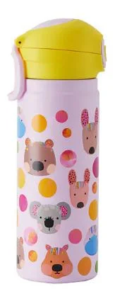 Maxwell & Williams Kasey Rainbow - Critters Double Walled Insulated Bottle 550ml - Pink