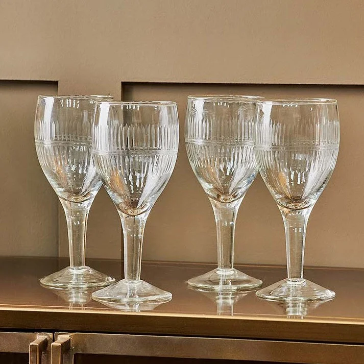 Clear Mila Wine Glasses - Set Of 4