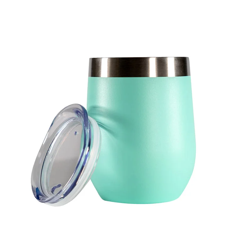 Nice Wpf-519565 12 Oz Seafoam Vacuum-Insulated Stainless-Steel Wine Tumbler (Pack of 10)