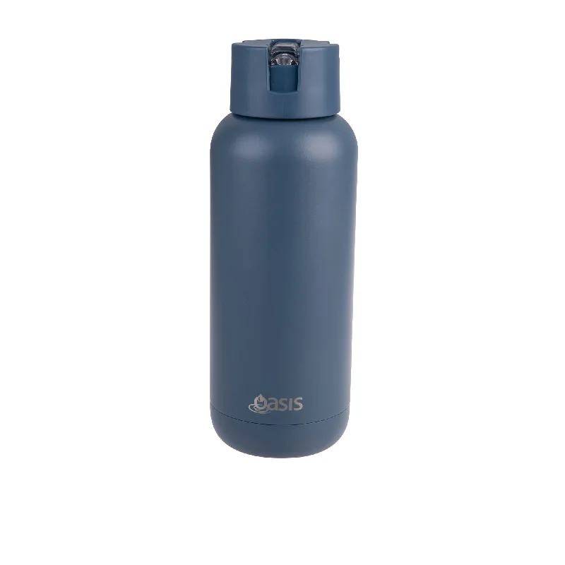 Oasis Moda Triple Wall Insulated Drink Bottle 1 Litre Indigo