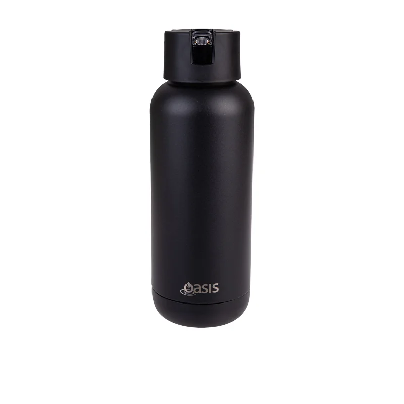 Oasis Moda Triple Wall Insulated Drink Bottle 1 Litre in Black