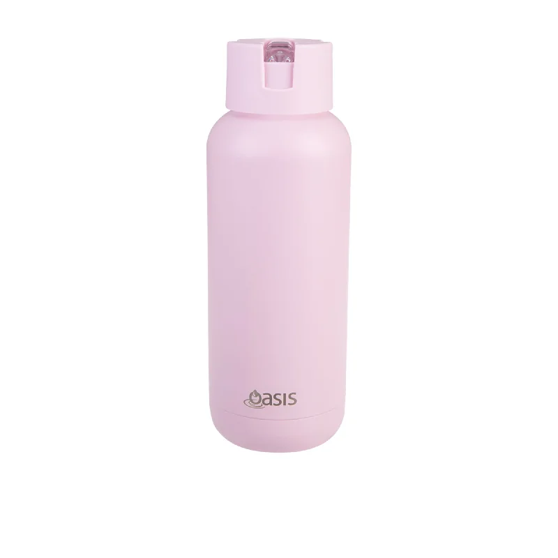 Oasis Moda Triple Wall Insulated Drink Bottle 1 Litre in Pink Lemonade