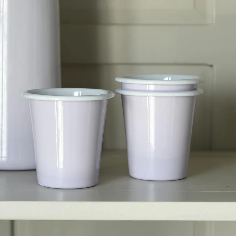 Pale Lilac Enamel Tumbler