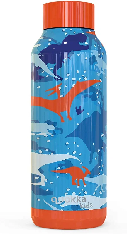 Quokka Stainless Steel Bottle Solid Dinosaur 510 ml/17Oz (Pack of 2)