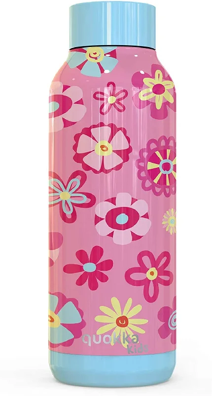 Quokka Stainless Steel Bottle Solid Flowers 510 ml/17Oz (Pack of 2)