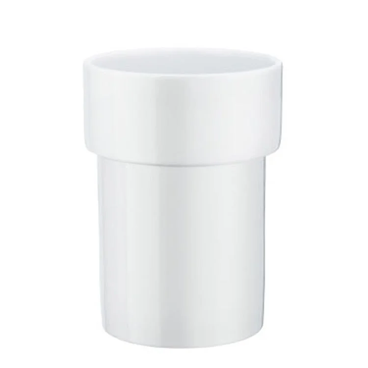 Tumbler Xtra Spare White Porcelain 2-1/6 x 2-1/6 x 4 Inch