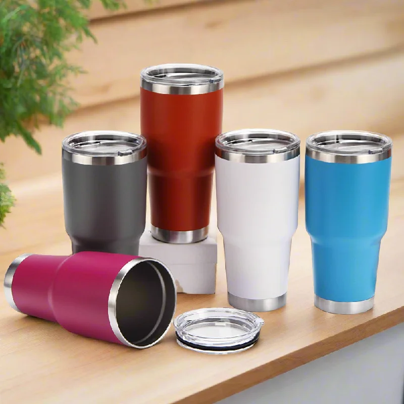 304 Stainless Steel Portable Coffee Mugs For Travel Coffee Vacuum Flask with Steel Straw & Lid|900 ML