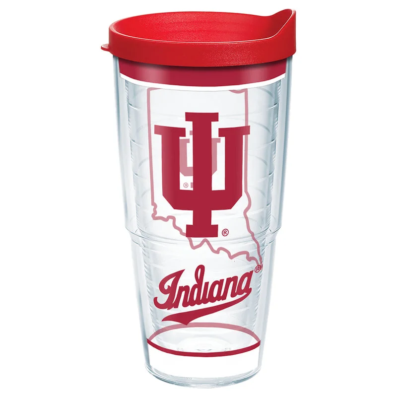 Tervis Collegiate 24 oz Multicolored BPA Free Indiana Hoosiers Tumbler with Lid