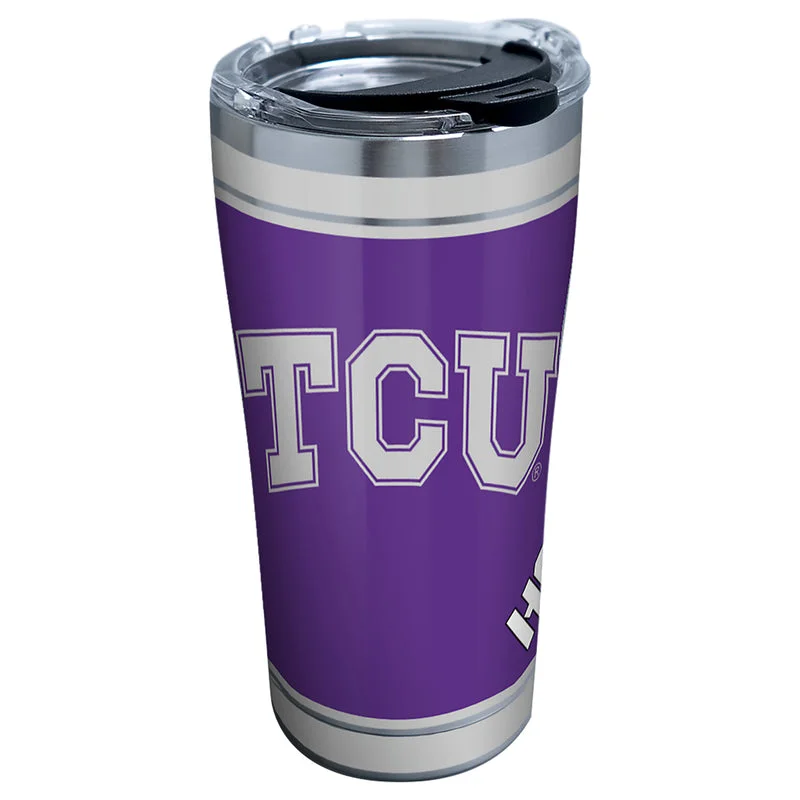 Tervis Collegiate 20 oz Purple/Silver BPA Free TCU Horned Frogs Tumbler with Lid