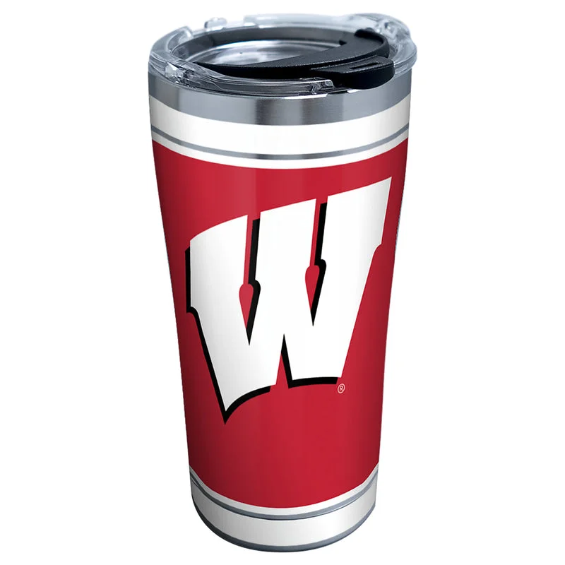 Tervis Collegiate 20 oz Wisconsin Badgers Multicolored BPA Free Tumbler with Lid