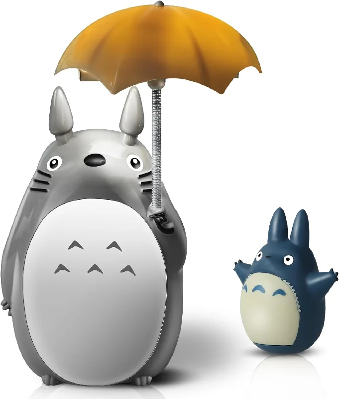 Totoro Umbrella LED Night Light Kid's Character Lamp USB Charge (White Belly) Bonus Totoro Tumbler