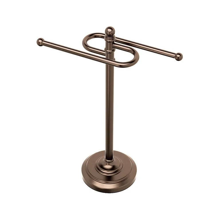 Towel Holder S-Towel Holder Bronze Metal 2 Arms